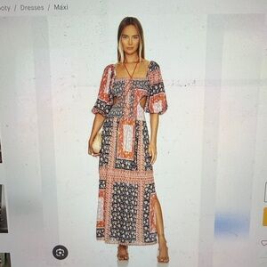 Jen's Pirate Booty Roma Doe Maxi Dress with cutouts